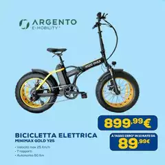 Argento Bike - Bicicletta Elettrica Minimax Gold Y25 Argento Bike - Bicicletta Elettrica Minimax Gold Y25