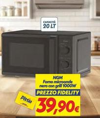 Ngm -  Forno Microonde Nero Con Grill