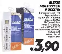 Omega - Elexis Multipresa 9 Uscite Omega - Elexis Multipresa 9 Uscite