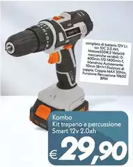 Lion - Kombo Kit Trapano A Percussione Smart 12v 2.0ah Lion - Kombo Kit Trapano A Percussione Smart 12v 2.0ah
