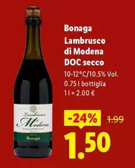 Bonaga - Lambrusco Di Modena DOC Secco