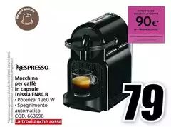 Nespresso - Macchina Per Caffè In Capsule Inizia EN80.B