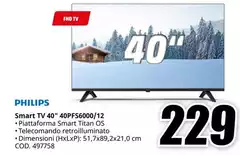 Philips - Smart TV 40" 40PFS6000/12 Philips - Smart TV 40" 40PFS6000/12
