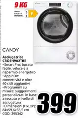 Candy - Asciugatrice CROEH9A2TBBE Candy - Asciugatrice CROEH9A2TBBE