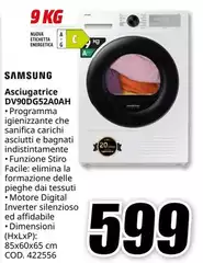 Samsung - Asciugatrice DV90G5240AH Samsung - Asciugatrice DV90G5240AH