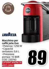 Lavazza - Macchina Per Caffè Jolie Evo Lavazza - Macchina Per Caffè Jolie Evo