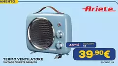 Ariete - Termo Ventilatore Vintage Celeste 0800/05