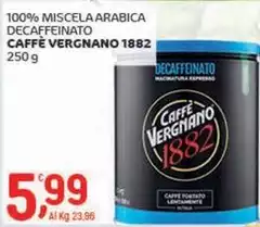 Caffè vergnano 1882 - 100% Miscela Arabica Decaffeinato
