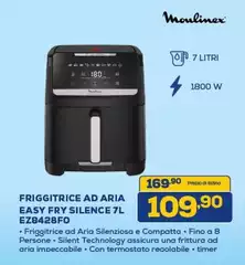 Moulinex - Friggitrice Ad Aria Easy Fry Silence 7l EZ8428F0