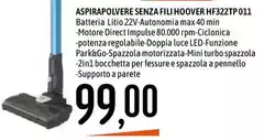 Hoover - Aspirapolvere Senza Fili  HF322TP 011