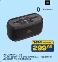 Jbl - Party Box On The Go 2 Batteria + Microfono