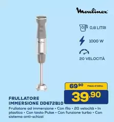 Moulinex - Frullatore Immersione DD672B10