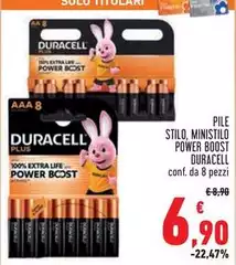 Duracell - Pile Stilo, Ministilo Power Boost Duracell - Pile Stilo, Ministilo Power Boost