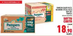 Pampers - Pannolini Quadri Pacco, Mutandino Special Cacco Baby-Dry