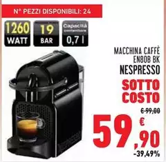 Nespresso - Macchina Caffè En80b Bk