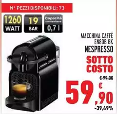 Nespresso - Macchina Caffè En80b BK