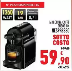Nespresso - Macchina Caffè En80b Bk