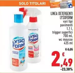 Lysoform - Linea Detergenti