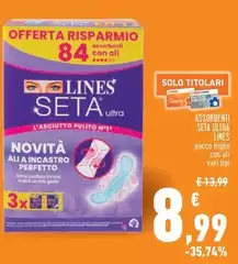 Lines - Assorbenti Seta Ultra