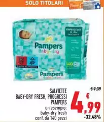 Pampers - Salviette Baby-Dry Fresh, Progressi