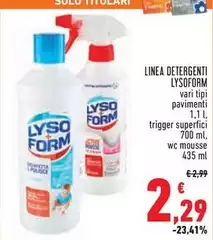 Lysoform - Linea Detergenti