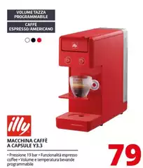 Illy - Y3.3 Automatica Macchina Per Caffè A Capsule 0,75 L