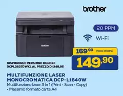 Brother - Multifunzione Laser Monocromatica DCP-L1640W Brother - Multifunzione Laser Monocromatica DCP-L1640W