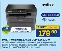 Brother - Multifunzione Laser DCP-L2627DW Brother - Multifunzione Laser DCP-L2627DW