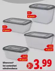 Silvercrest - Set Contenitori Salvafreschezza