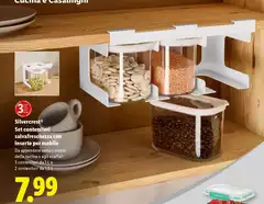 Silvercrest - Set Contenitori Salvafreschezza Con Inserto Per Mobile