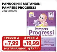 Pampers - Pannolini E Mutandini Progressi Vari Formati Pampers - Pannolini E Mutandini Progressi Vari Formati