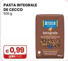 De Cecco - Pasta Integrale 500 G De Cecco - Pasta Integrale 500 G