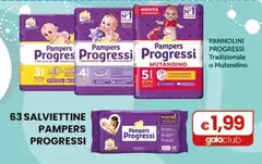 Pampers - 63 Salviettine Progressi