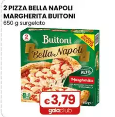 Buitoni  - 2 Pizza Bella Napoli Margherita 650 G Surgelato