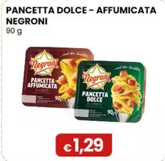 Negroni - Pancetta Dolce-Affumicata 90 G