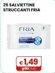 Fria - 25 Salviettine Struccanti 