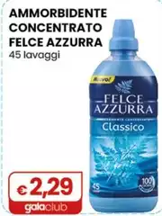 Felce Azzurra - Ammorbidente Concentrato 45 Lavaggi Felce Azzurra - Ammorbidente Concentrato 45 Lavaggi