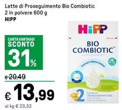 Hipp - Latte Di Proseguimento Bio Combiotic 2 In Polvere