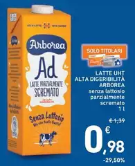 Arborea - Latte UHT Alta Digeribilità