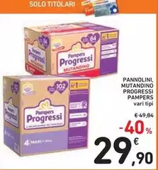 Pampers - Pannolini Mutandino Progressi