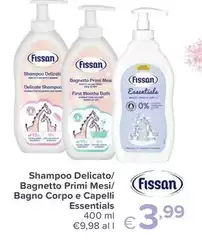 Fissan - Shampoo Delicato/Bagnetto Primi Mesi/Bagno Corpo E Capelli Essentials