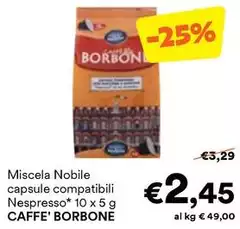 Caffe Borbone - Miscela Nobile Capsule Compatibili Nespresso Caffe Borbone - Miscela Nobile Capsule Compatibili Nespresso