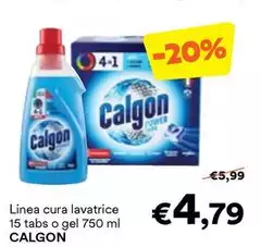 Calgon - Linea Cura Lavatrice 15 Tabs O Gel Calgon - Linea Cura Lavatrice 15 Tabs O Gel