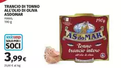 Asdomar - Trancio Di Tonno All'Olio Di Oliva Asdomar - Trancio Di Tonno All'Olio Di Oliva