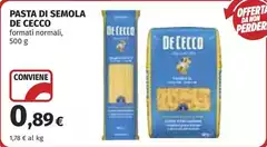 De Cecco - Pasta Di Semola De Cecco - Pasta Di Semola