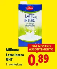 Milbona - Latte Intero UHT Milbona - Latte Intero UHT