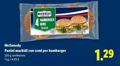 Mcennedy - Panini Morbidi Con Semi Per Hamburger Mcennedy - Panini Morbidi Con Semi Per Hamburger