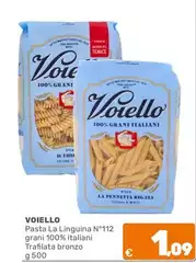 Voiello - Pasta La Linguina N°112 Gran 100% Italiani Trafilata Bronzo Voiello - Pasta La Linguina N°112 Gran 100% Italiani Trafilata Bronzo