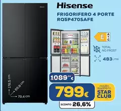 Hisense - Frigorifero 4 Porte RQ5P470Safe