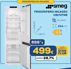 Smeg - Frigorifero Incasso C8174tn